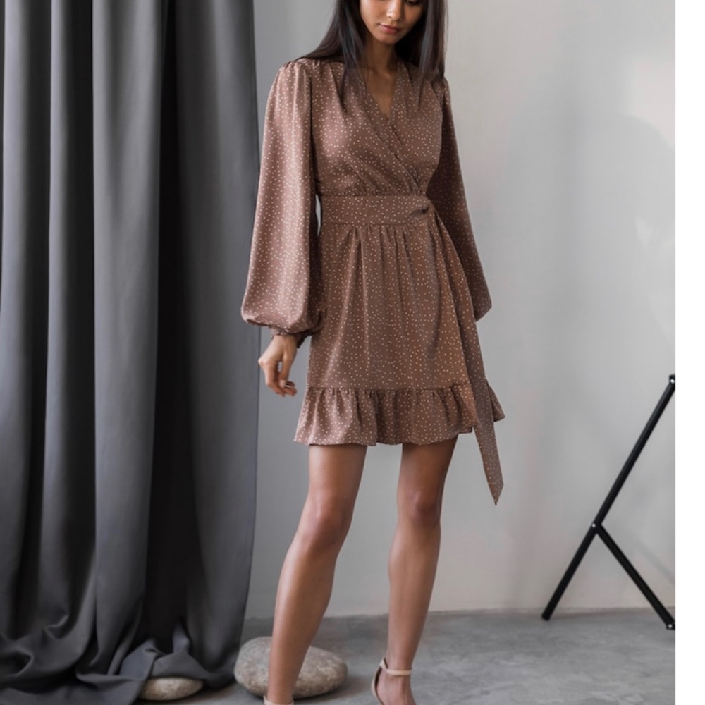 Polka dot mini dress
